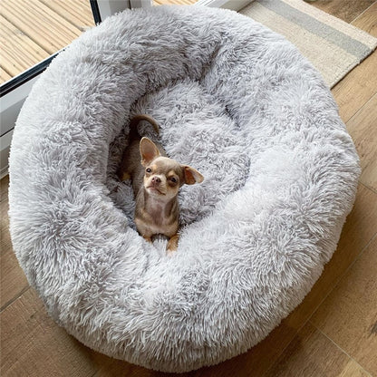 Dog Bed Super Soft Washable Long Plush Pet Kennel Deep Sleep Dog House Velvet Mats Sofa for Dog Basket Pet Cat Bed