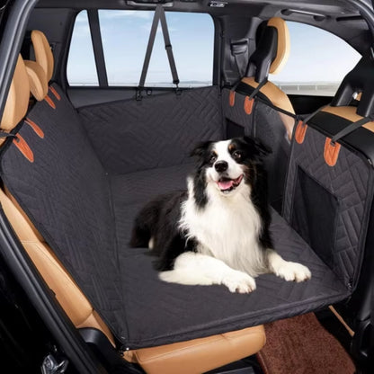 Backseat Dog Car Seat Cover Hard Bottom, Hard Bottom Car Seat Cover, Hard Bottom Extender for Large Dogs Keep Car Clean