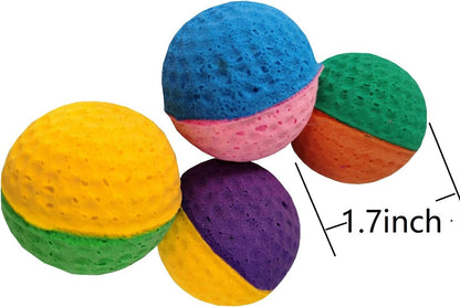 Cat Foam Ball Cat Sponge Ball Toy Cat Soccer Ball Toy (Two Color Pet Ball)