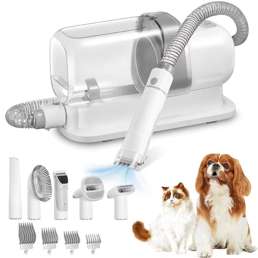 Dog Grooming Vacuum & Pet Grooming Kit with 2.3L Capacity Larger Pet Hair Dust Cup Dog Brush Vacuum for Pet Hair Vacuum Cleaner