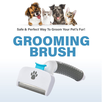 Pet Brush Pet Grooming Brush Self Cleaning Brush Removes Loose Fur and Hair Dog Cat Brush