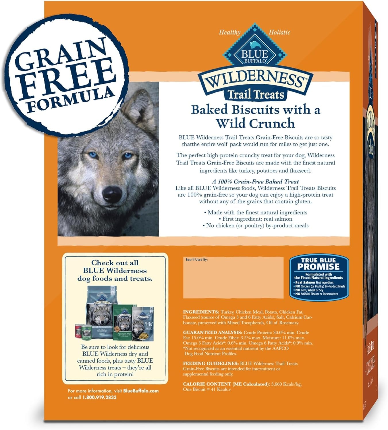 Wilderness Trail Treats Grain Free Biscuits Crunchy Dog Treats