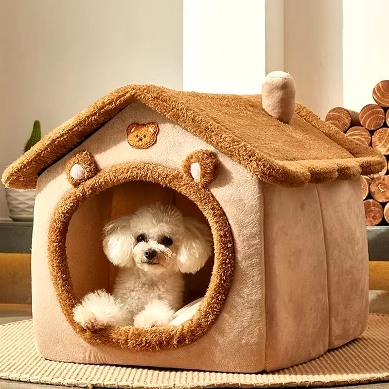 Folding Houses for Small and Medium Sized Dogs and Cats, Mattresses, Pet Products, Puppy Baskets, Winter Kennels